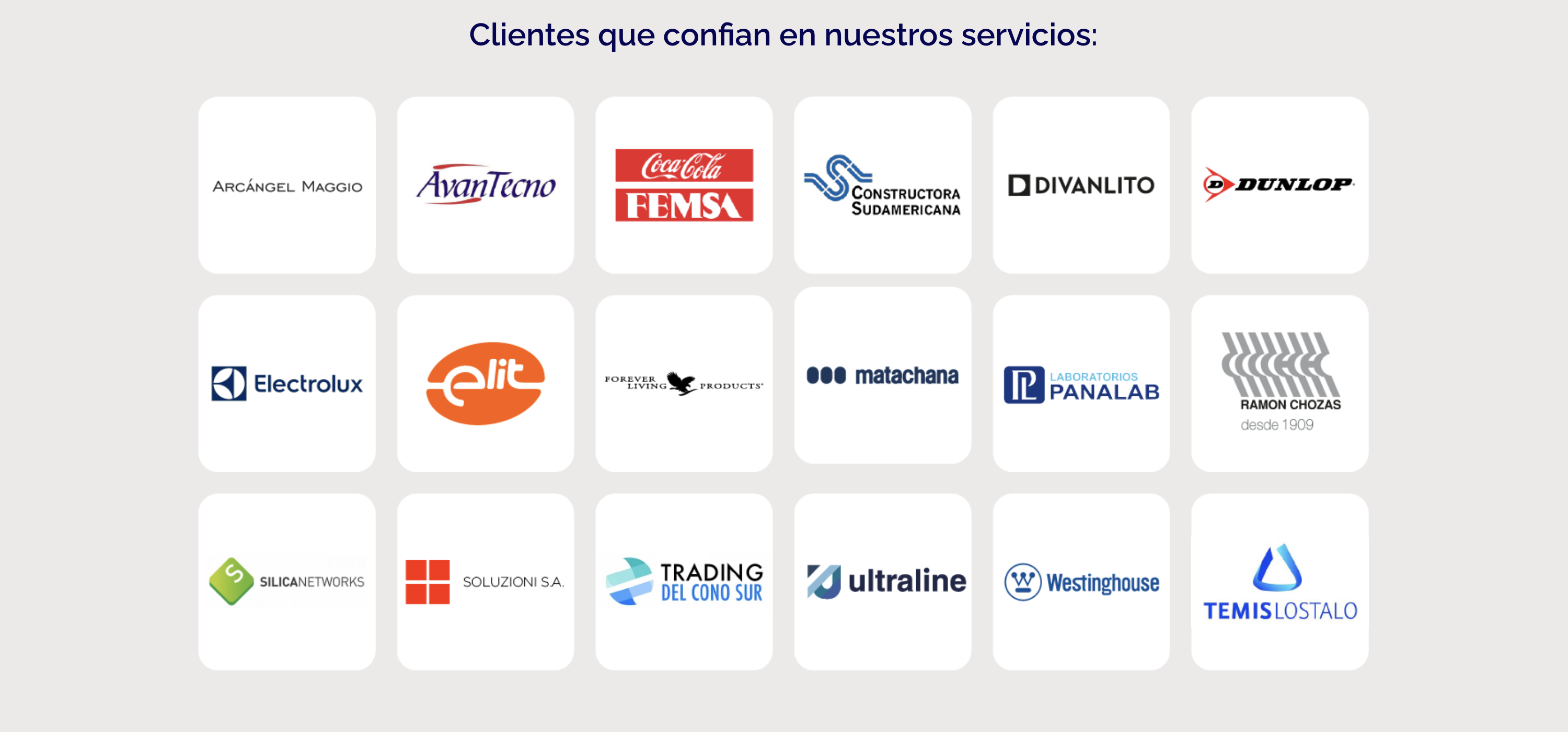 Clientes que confían en Logística TOPS