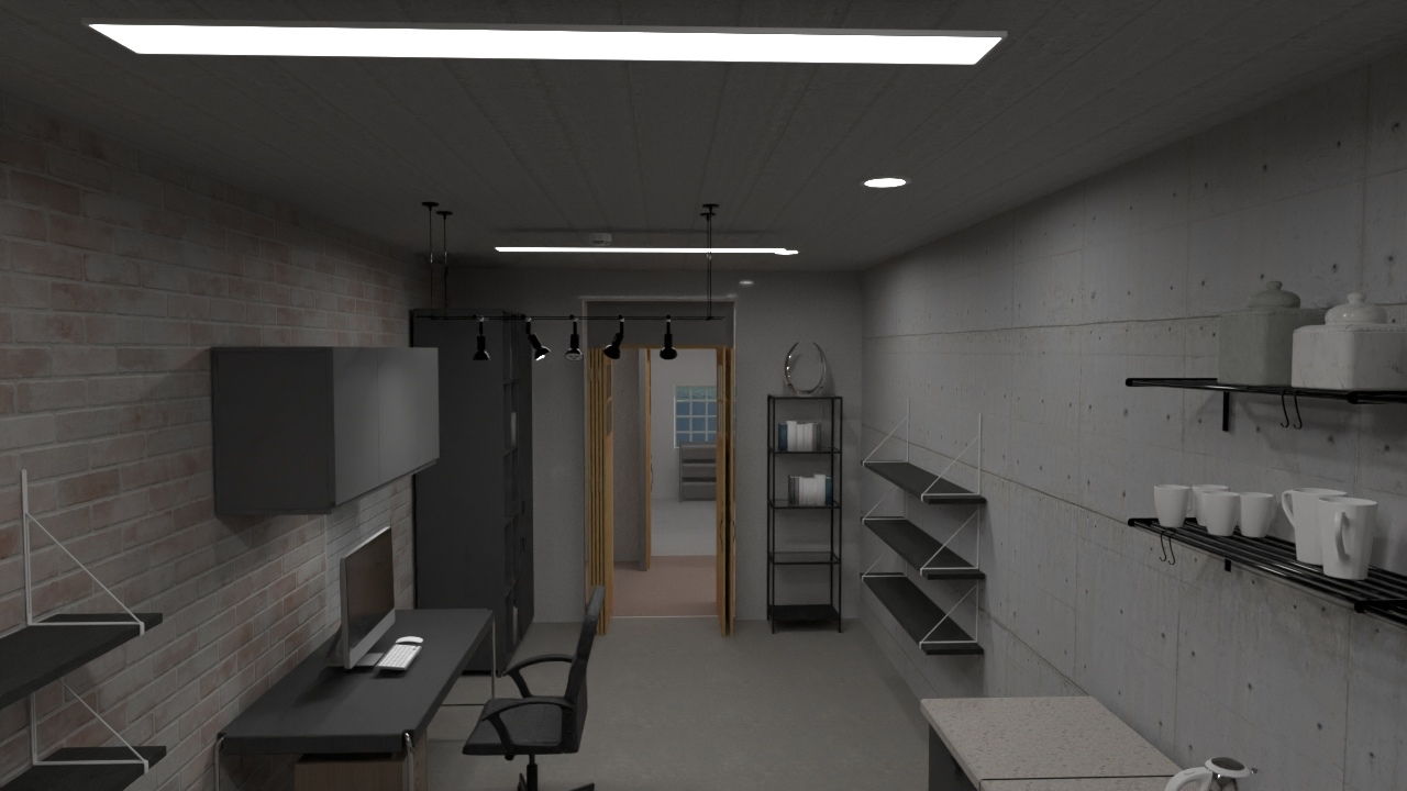 Cubículo modelo · interior